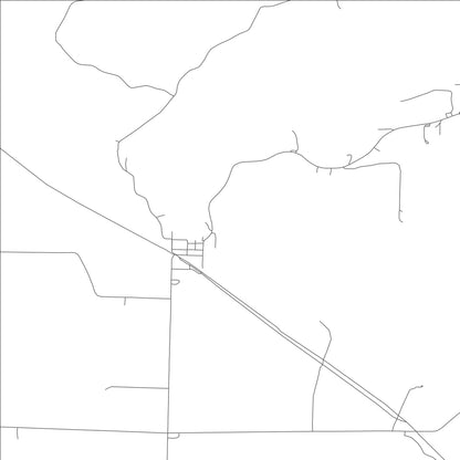ROAD MAP OF HARTSBURG, MISSOURI BY MAPBAKES
