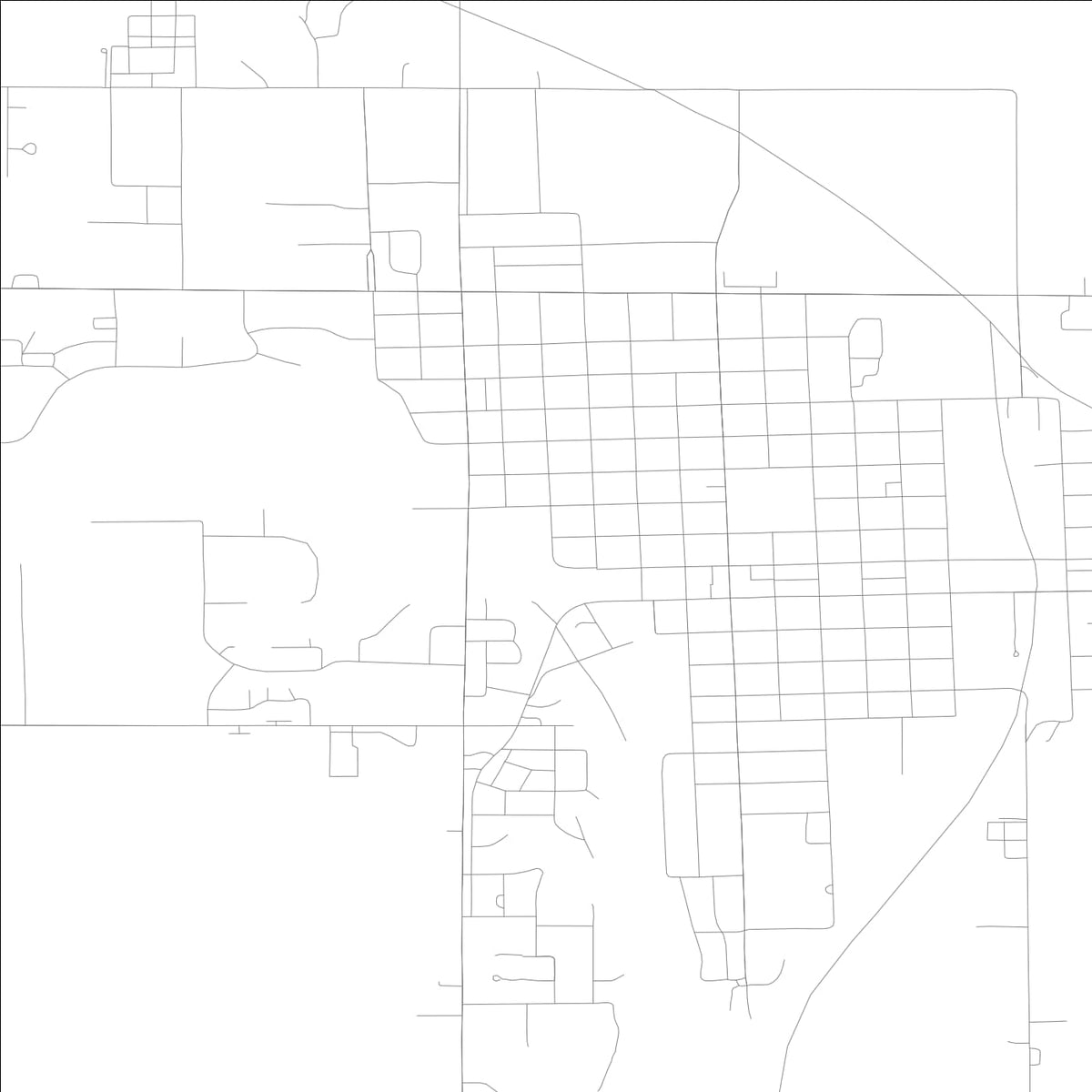 ROAD MAP OF HUMBOLDT, LOWA BY MAPBAKES