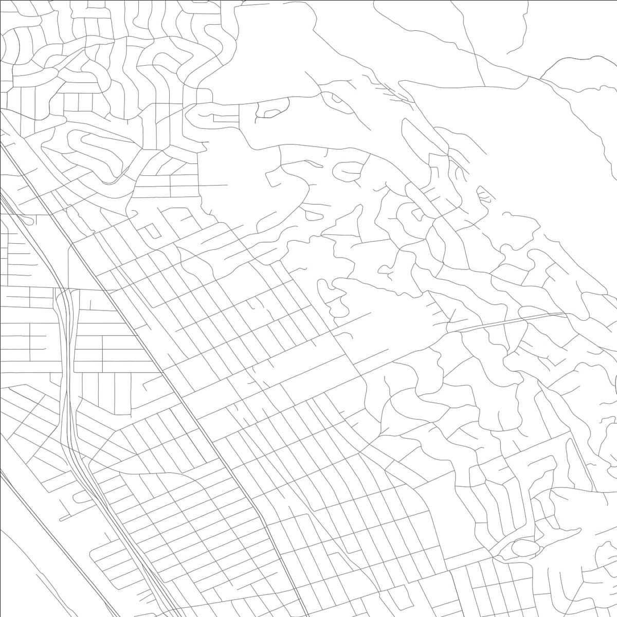 ROAD MAP OF EL CERRITO, CALIFORNIA BY MAPBAKES