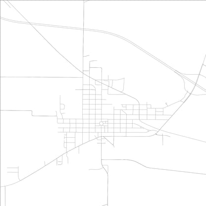 ROAD MAP OF FARMER CITY, ILLINOIS BY MAPBAKES