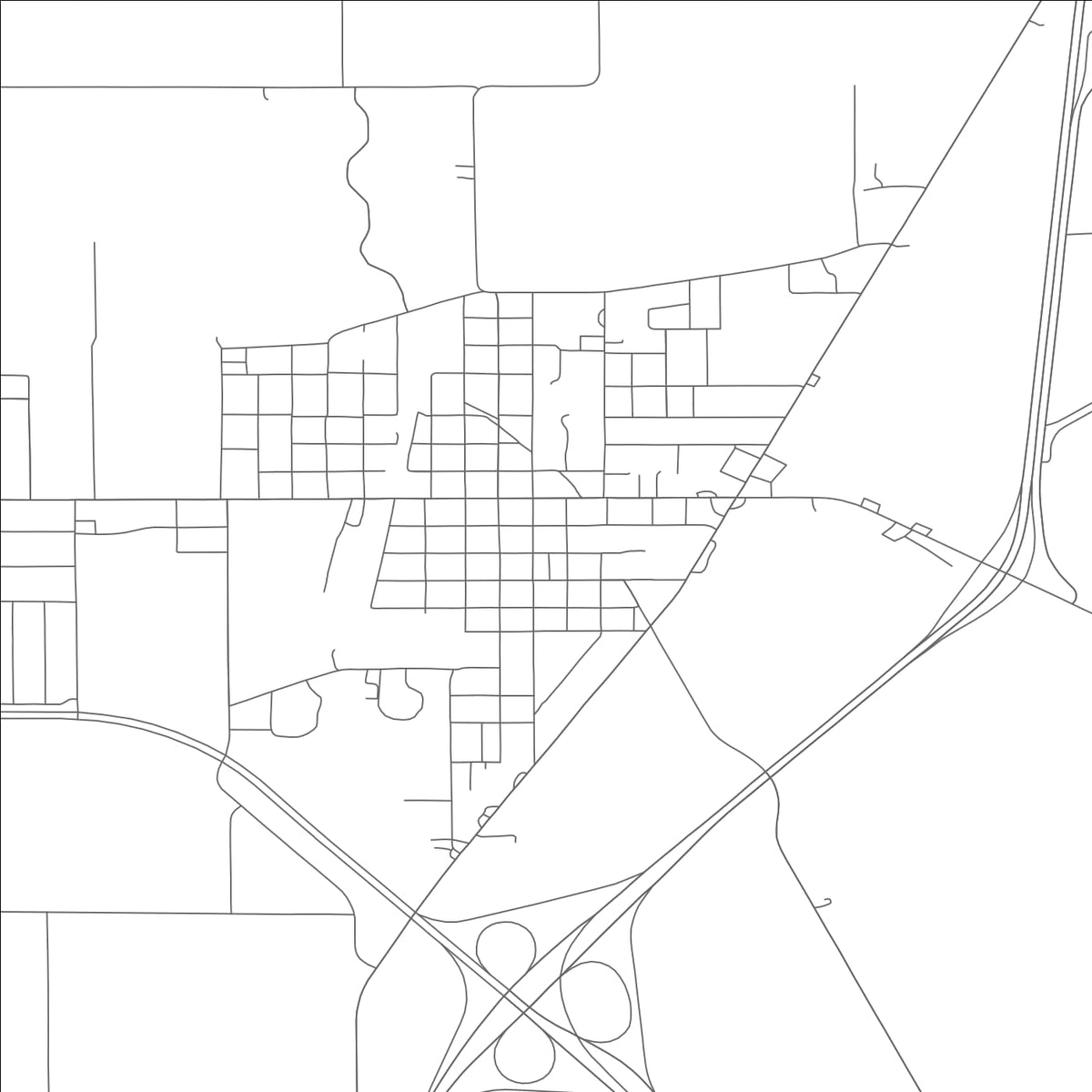 ROAD MAP OF HAYTI, MISSOURI BY MAPBAKES