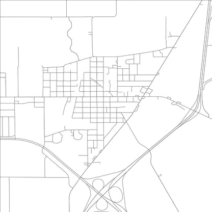 ROAD MAP OF HAYTI, MISSOURI BY MAPBAKES