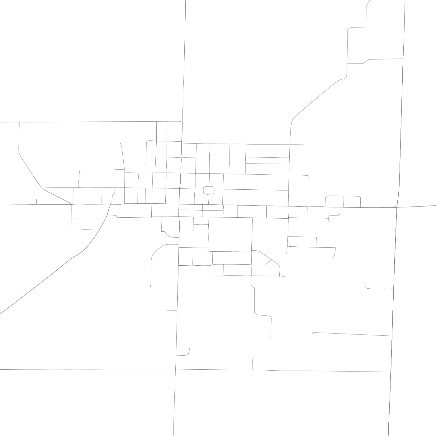 ROAD MAP OF FARMINGTON, ILLINOIS BY MAPBAKES