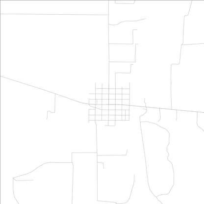 ROAD MAP OF FAYETTEVILLE, ILLINOIS BY MAPBAKES