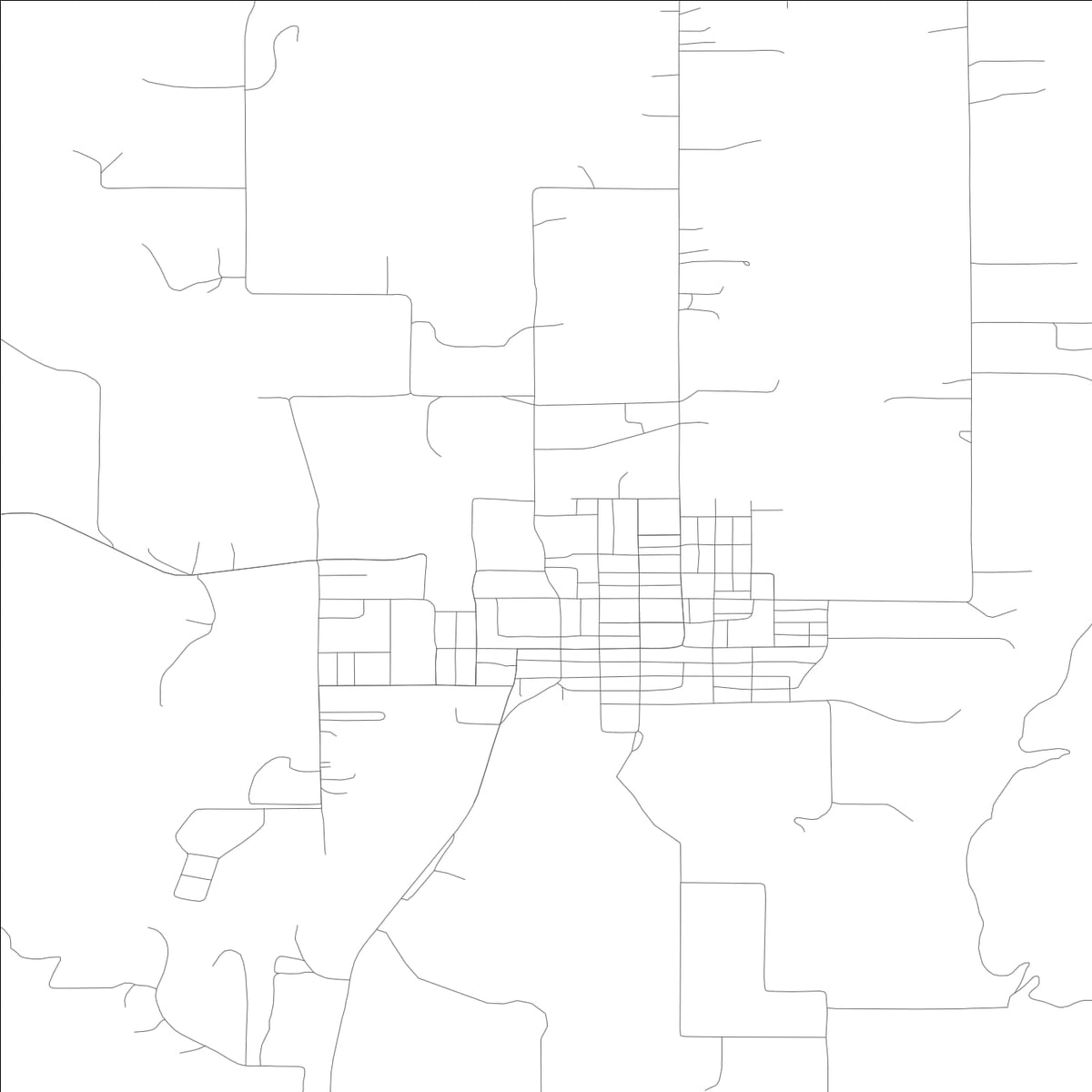 ROAD MAP OF COUNCIL, IDAHO BY MAPBAKES