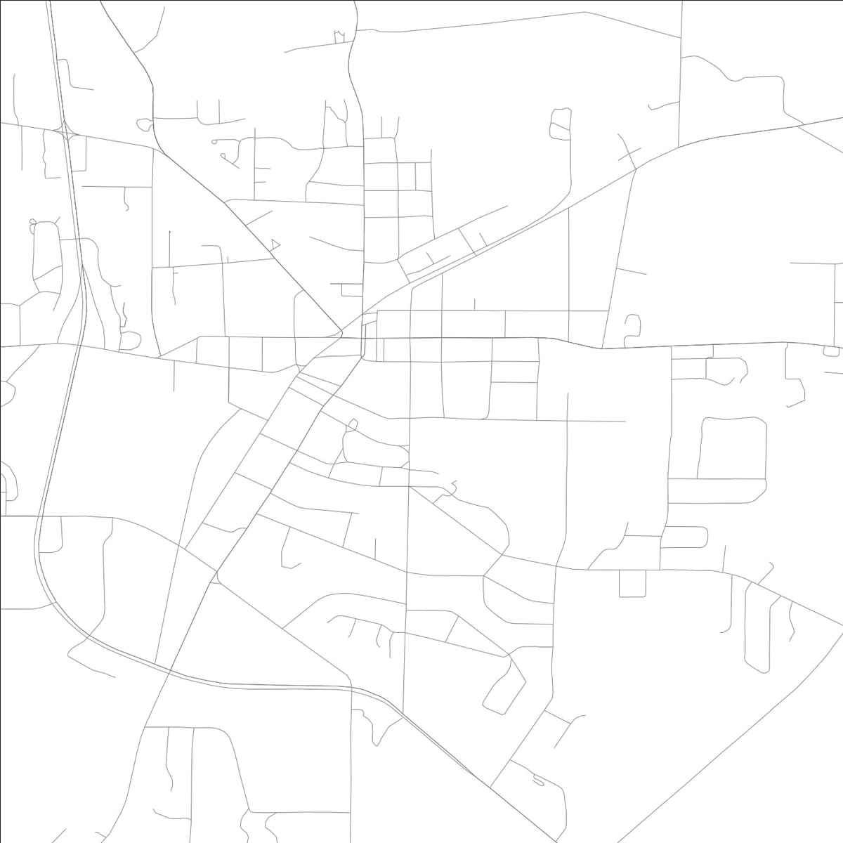 ROAD MAP OF BARNESVILLE, GEORGIA BY MAPBAKES