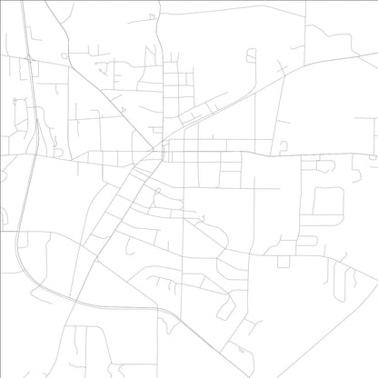 ROAD MAP OF BARNESVILLE, GEORGIA BY MAPBAKES