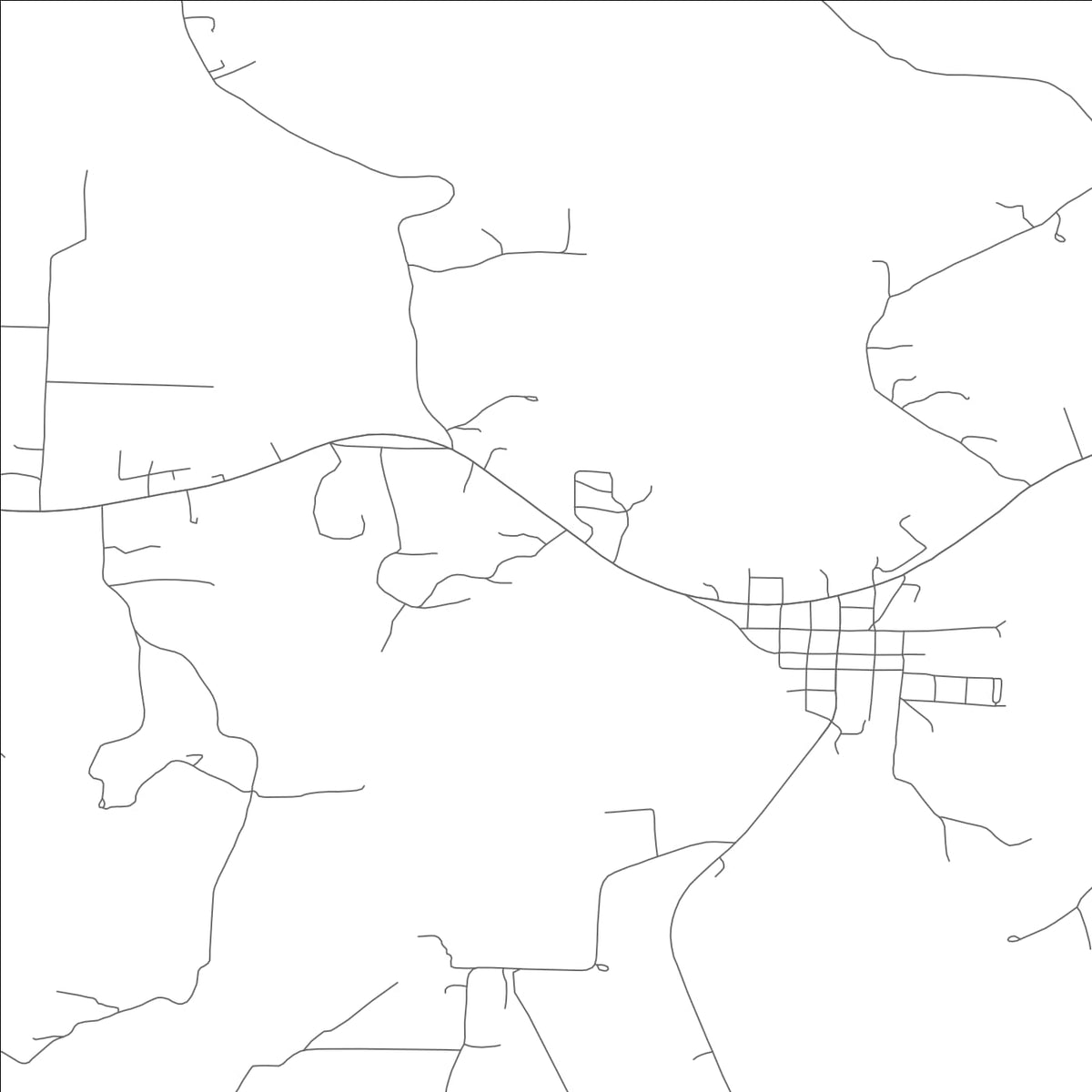 ROAD MAP OF HERMITAGE, MISSOURI BY MAPBAKES