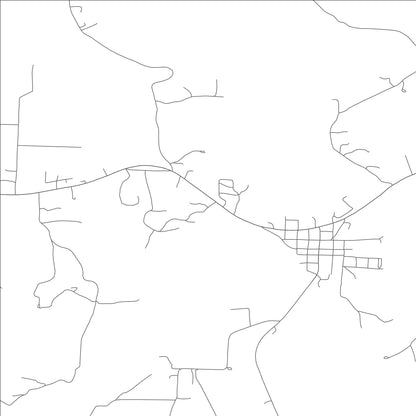 ROAD MAP OF HERMITAGE, MISSOURI BY MAPBAKES