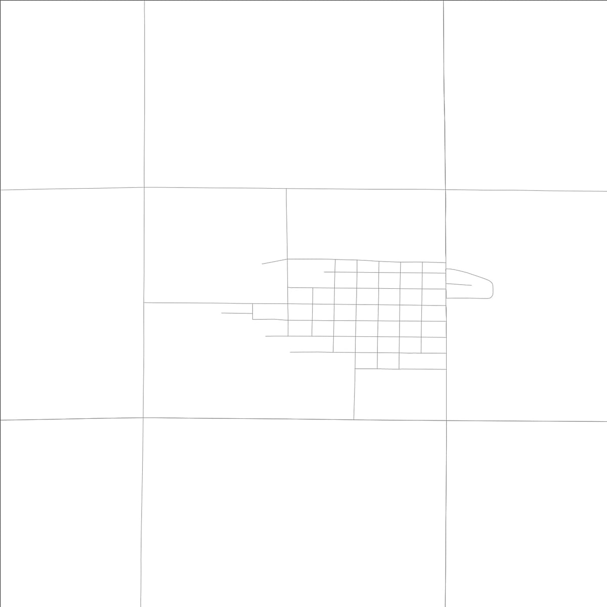 ROAD MAP OF IRETON, LOWA BY MAPBAKES