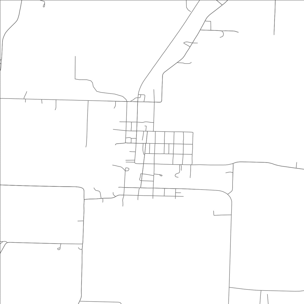 ROAD MAP OF HIGBEE, MISSOURI BY MAPBAKES