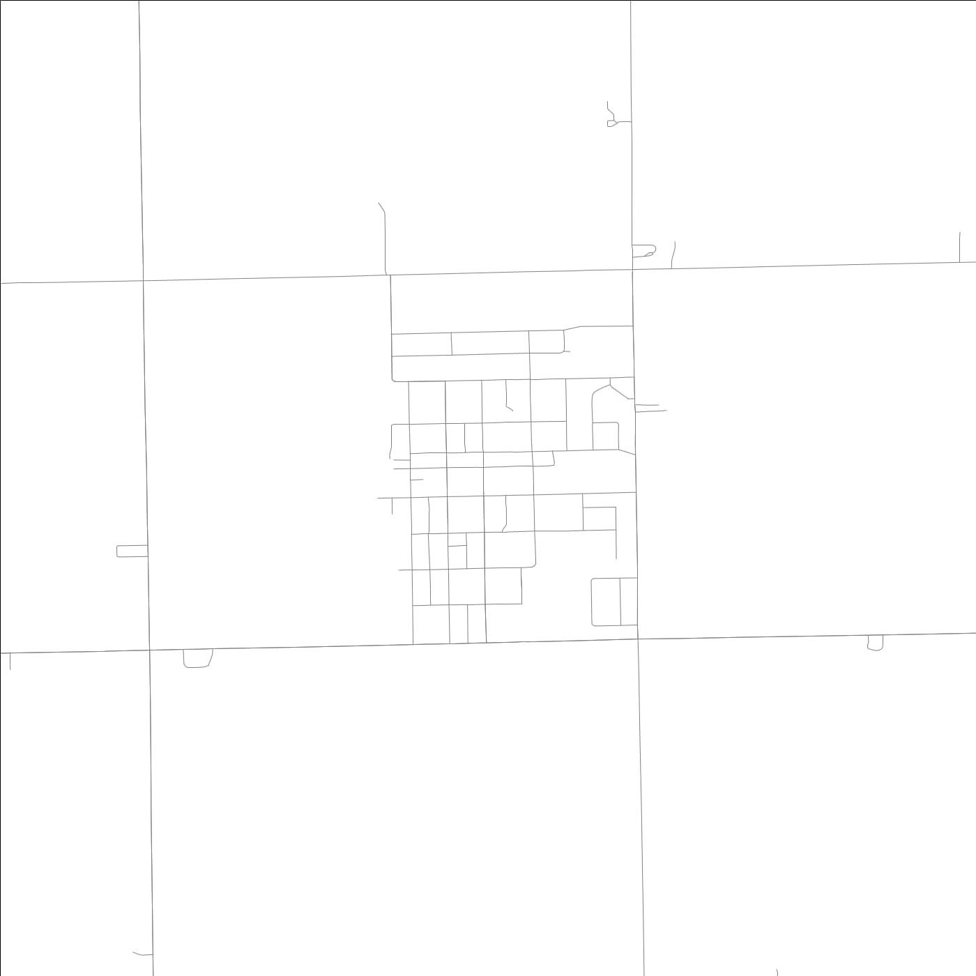 ROAD MAP OF FLANAGAN, ILLINOIS BY MAPBAKES