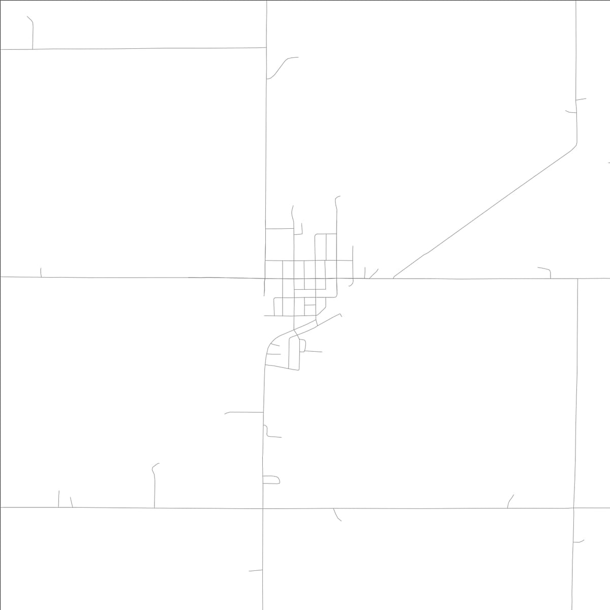 ROAD MAP OF IRWIN, LOWA BY MAPBAKES
