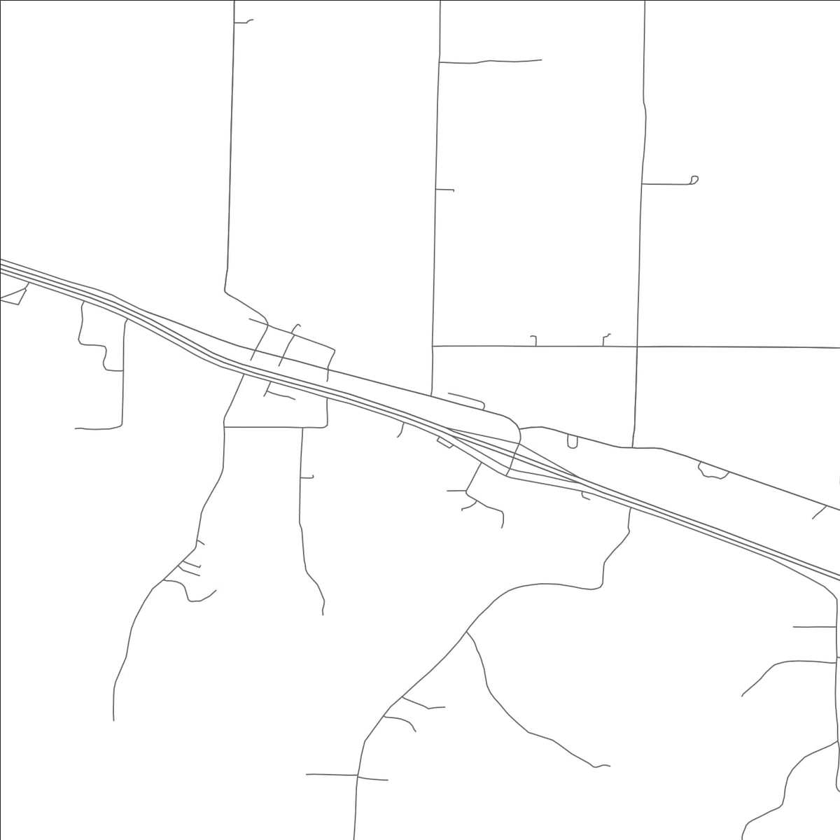 ROAD MAP OF HIGH HILL, MISSOURI BY MAPBAKES
