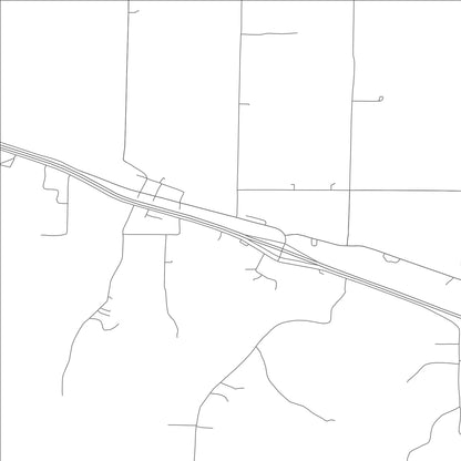 ROAD MAP OF HIGH HILL, MISSOURI BY MAPBAKES