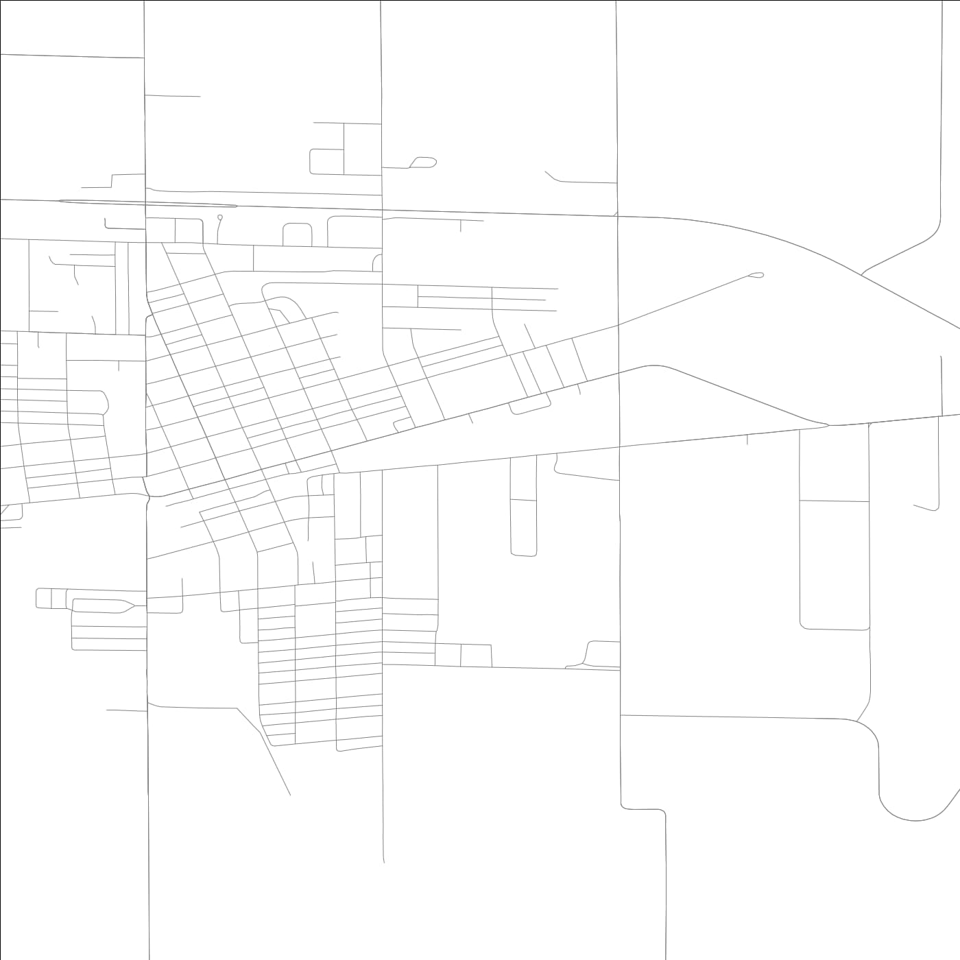 ROAD MAP OF FLORA, ILLINOIS BY MAPBAKES