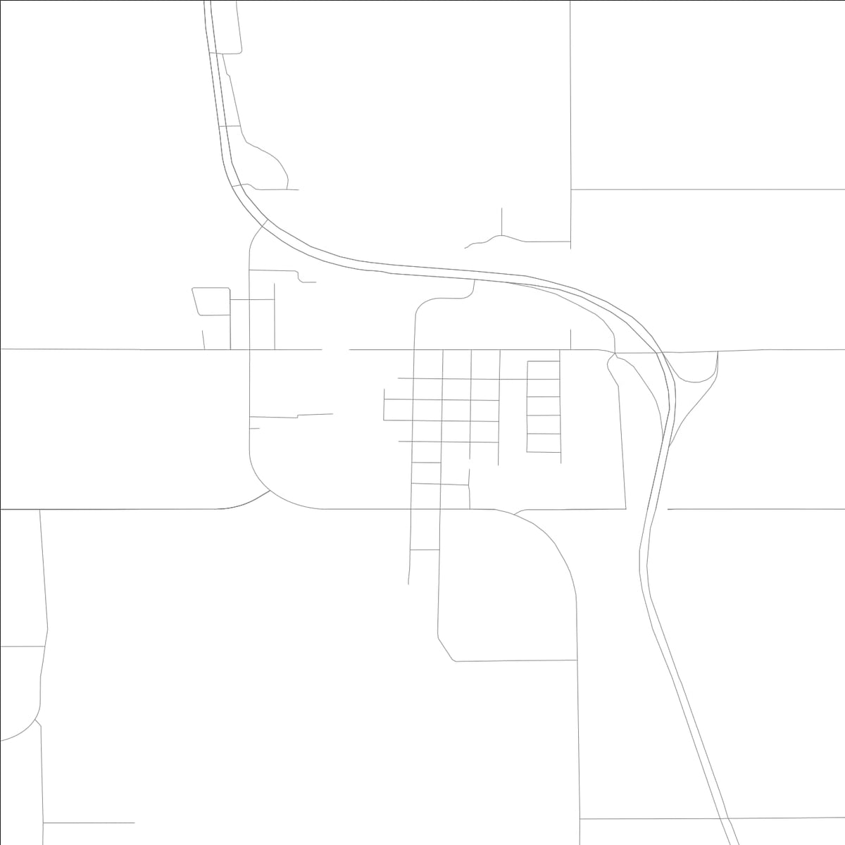 ROAD MAP OF JANESVILLE, LOWA BY MAPBAKES