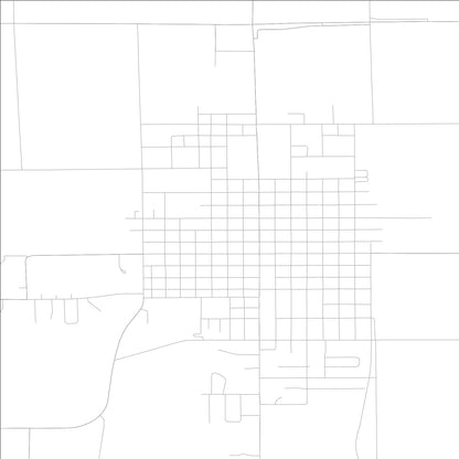 ROAD MAP OF JEFFERSON, LOWA BY MAPBAKES