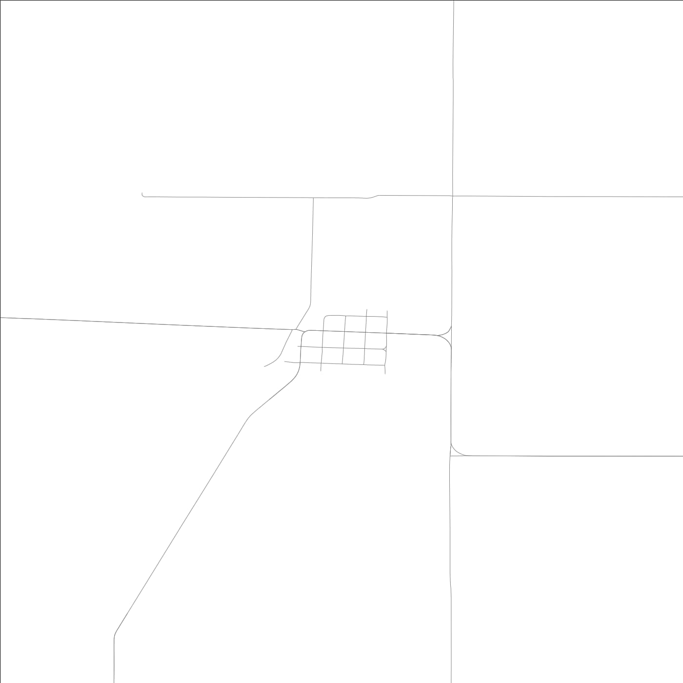 ROAD MAP OF FOOSLAND, ILLINOIS BY MAPBAKES