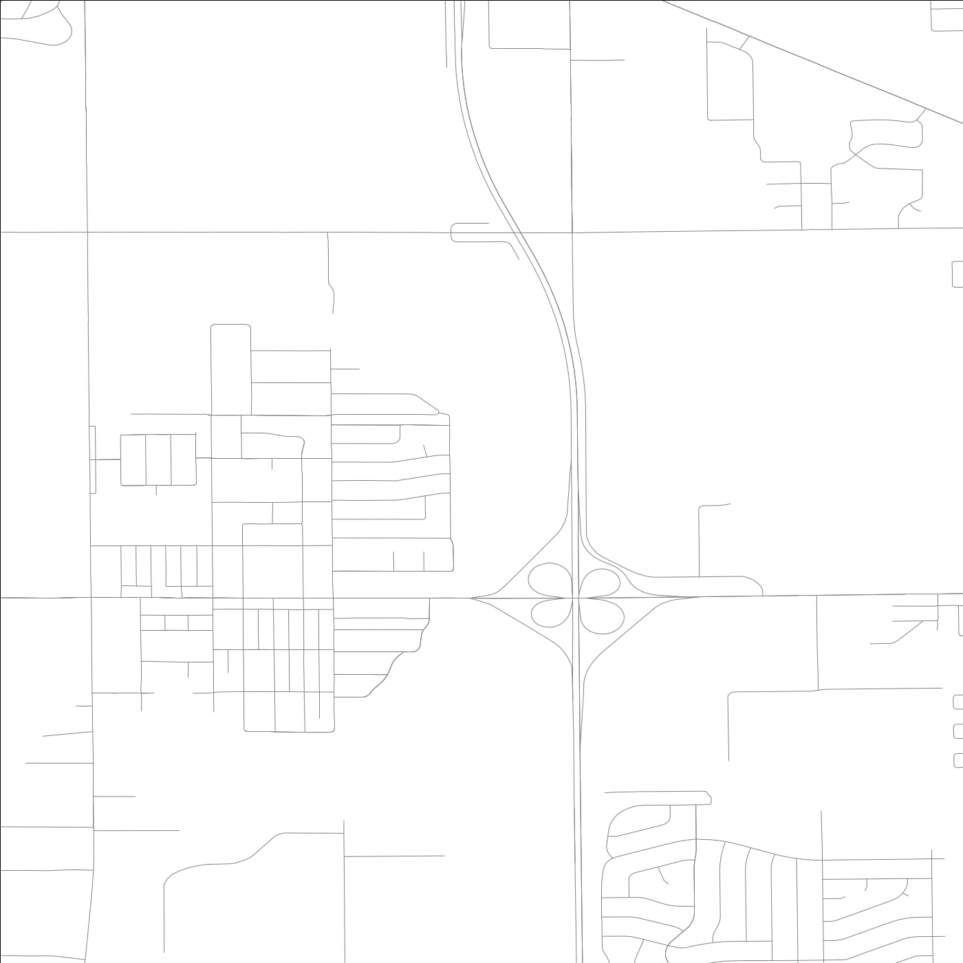 ROAD MAP OF FORD HEIGHTS, ILLINOIS BY MAPBAKES