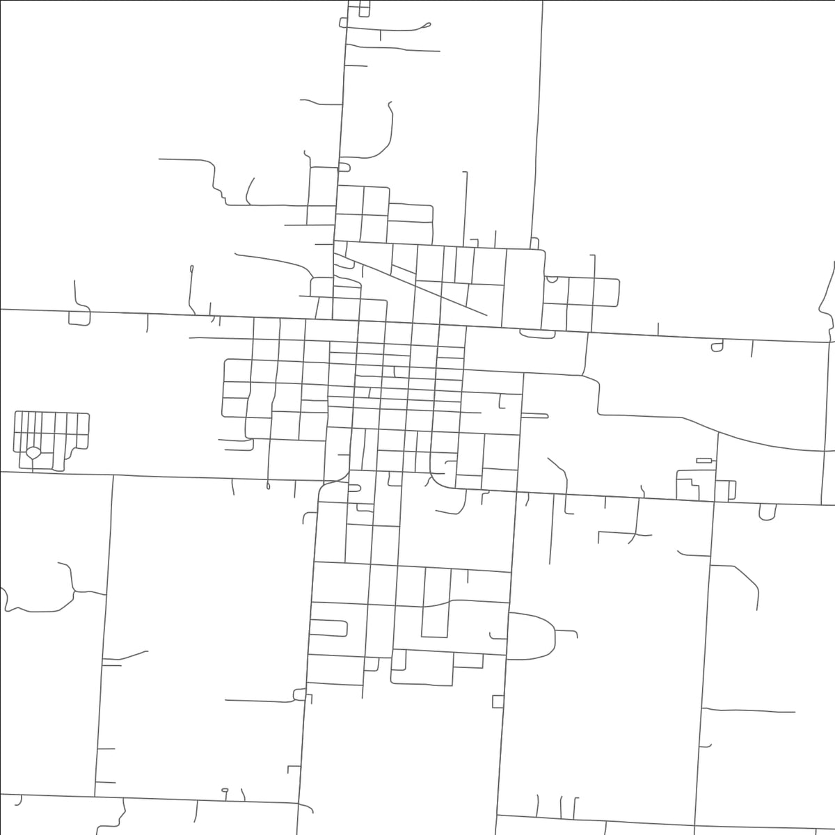 ROAD MAP OF HOLDEN, MISSOURI BY MAPBAKES