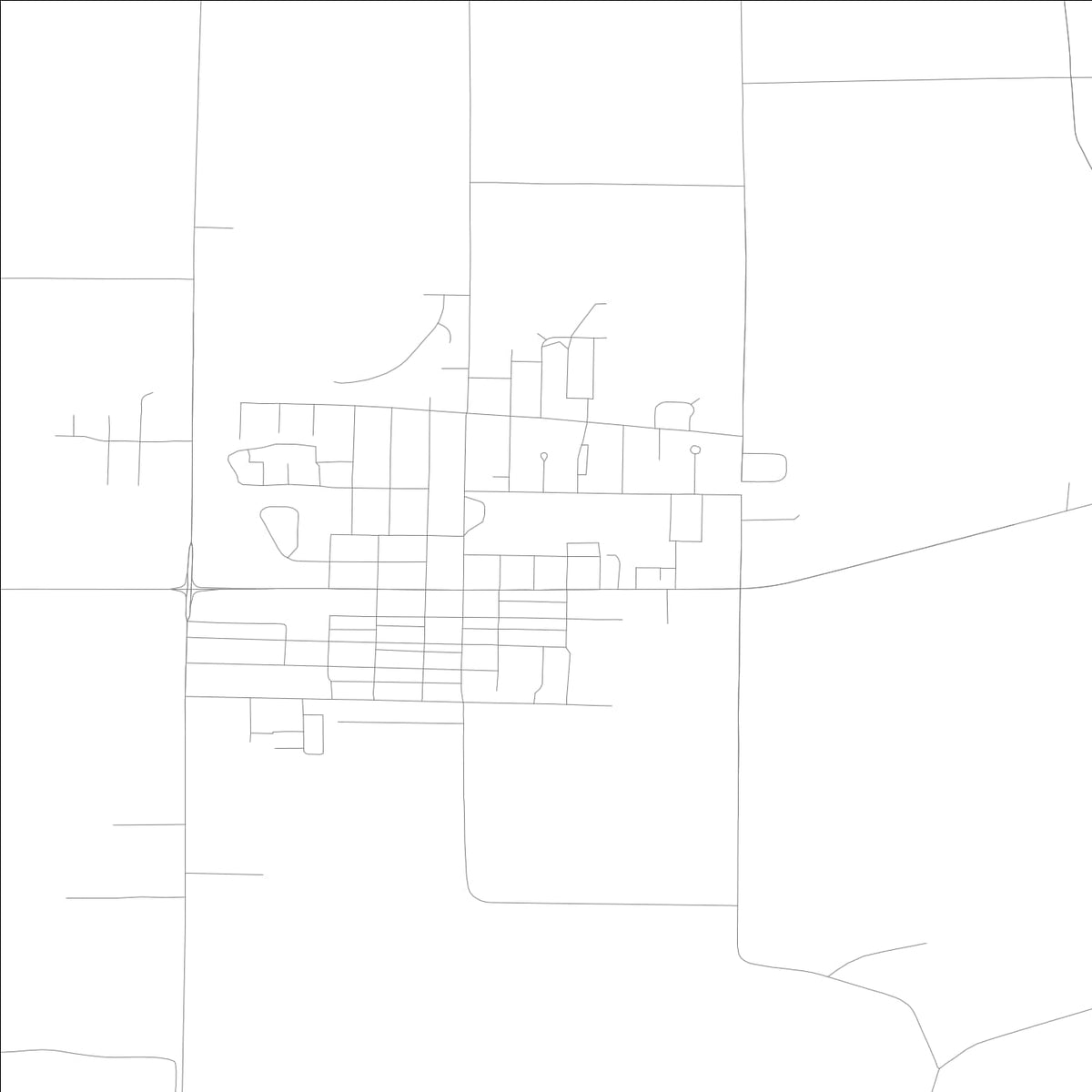 ROAD MAP OF KALONA, LOWA BY MAPBAKES