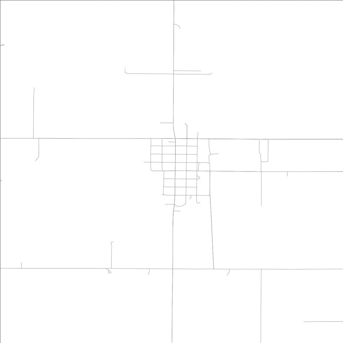 ROAD MAP OF KENSETT, LOWA BY MAPBAKES