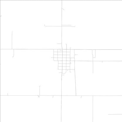 ROAD MAP OF KENSETT, LOWA BY MAPBAKES