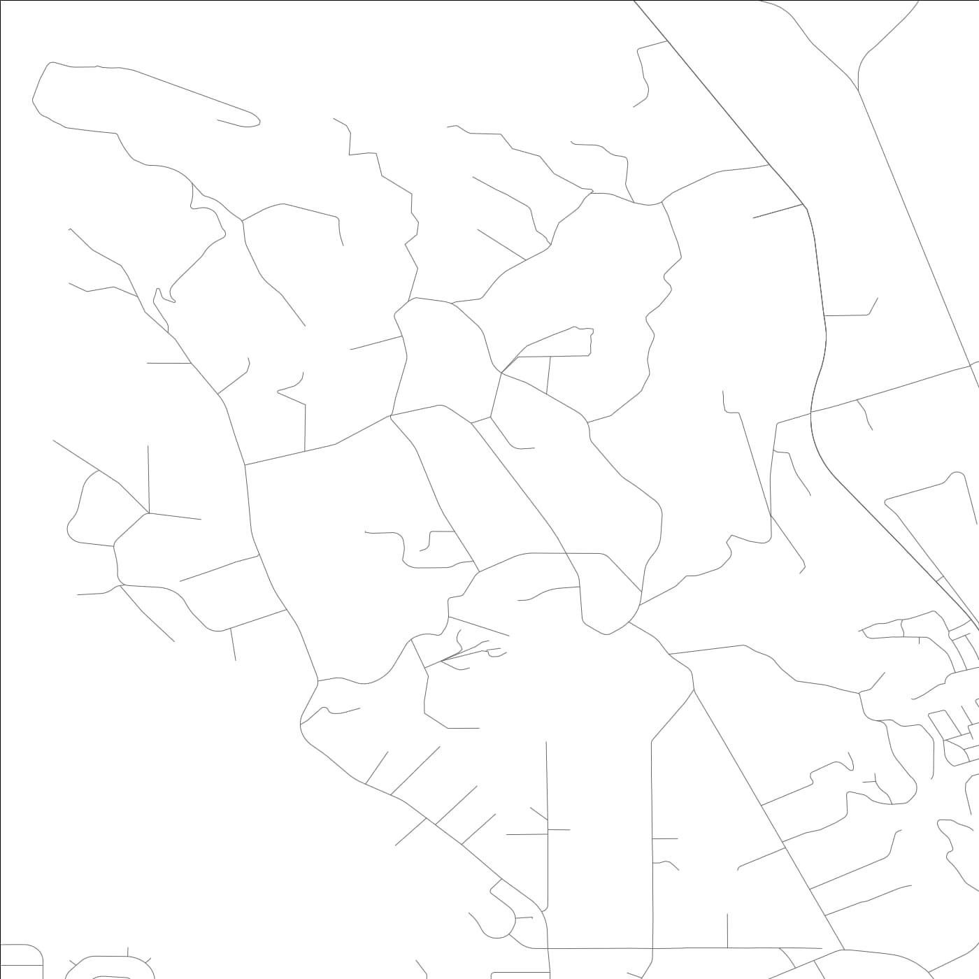 ROAD MAP OF EUCALYPTUS HILLS, CALIFORNIA BY MAPBAKES