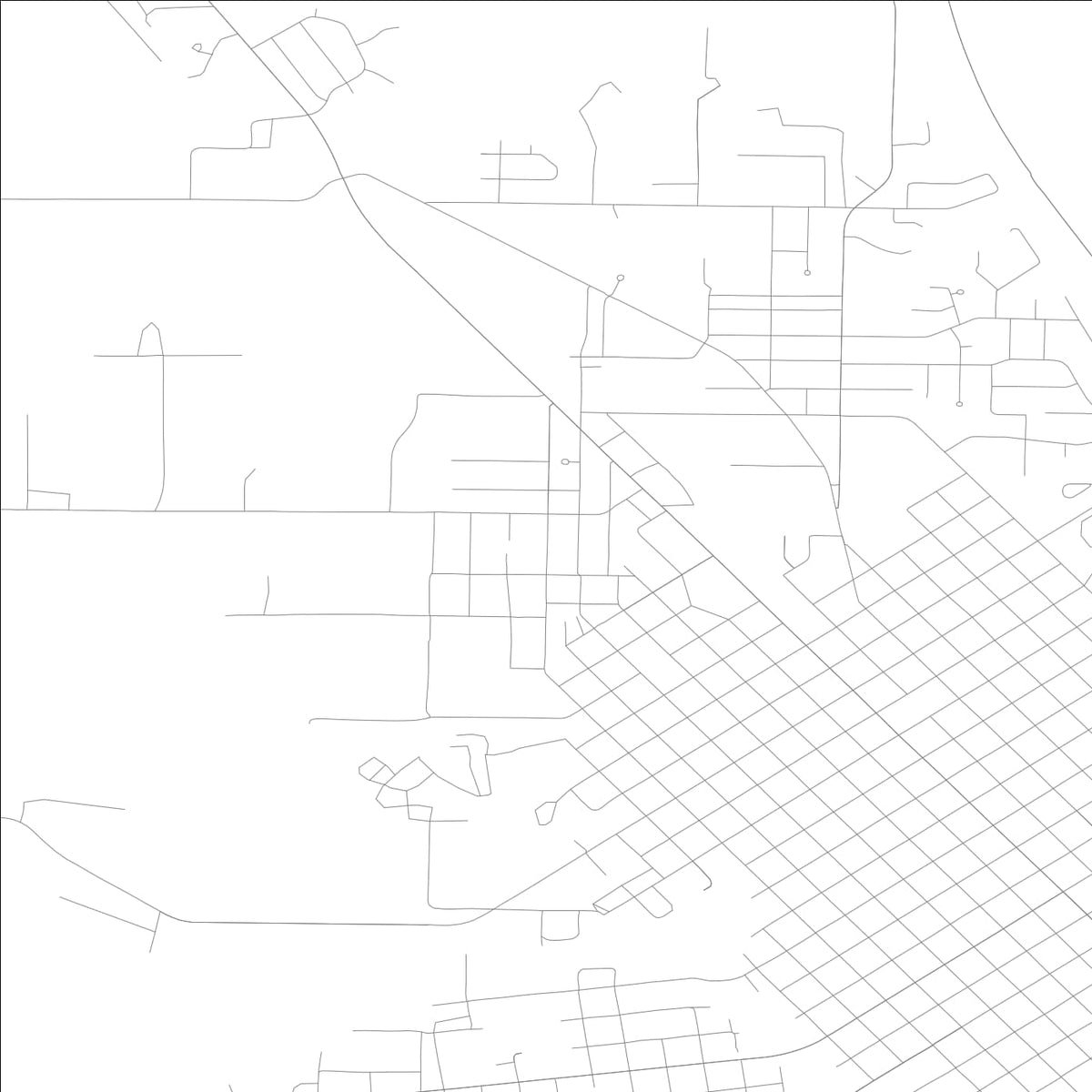 ROAD MAP OF KEOKUK, LOWA BY MAPBAKES