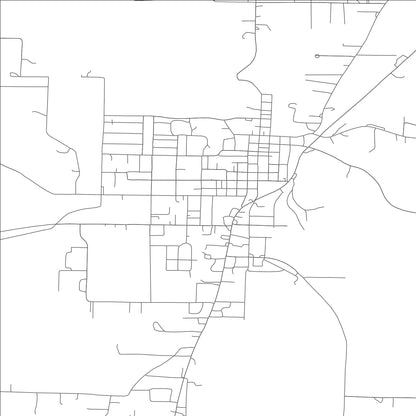 ROAD MAP OF HOUSTON, MISSOURI BY MAPBAKES