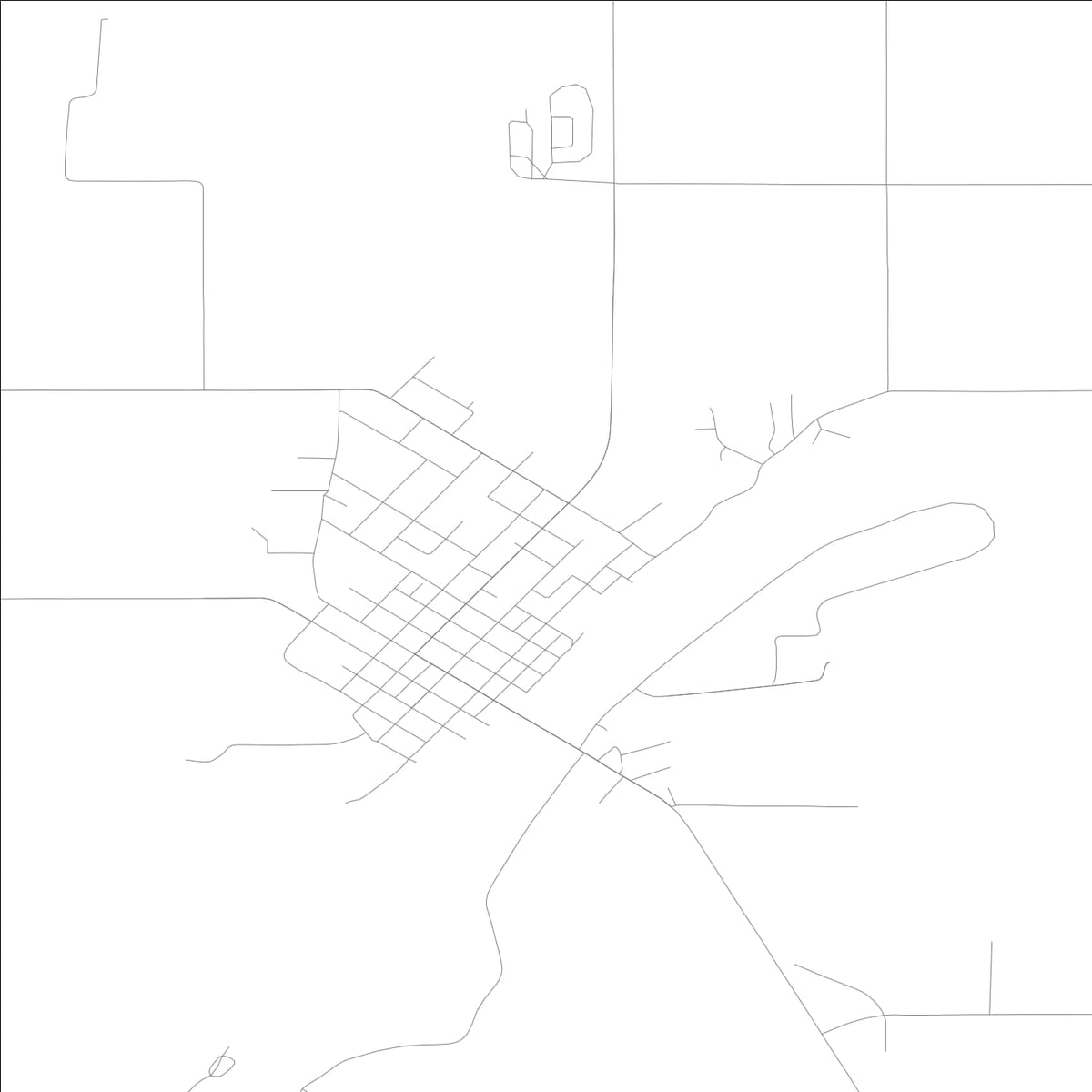 ROAD MAP OF KEOSAUQUA, LOWA BY MAPBAKES