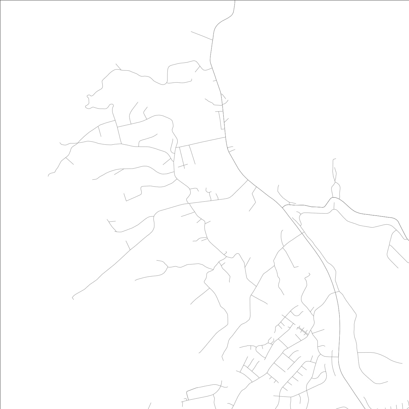 ROAD MAP OF KAHALUU, HAWAII BY MAPBAKES