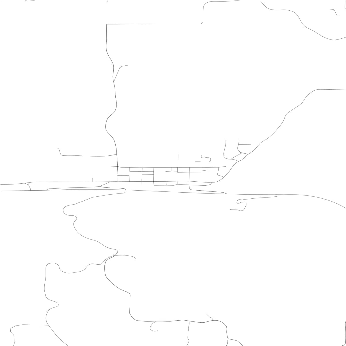 ROAD MAP OF CULDESAC, IDAHO BY MAPBAKES