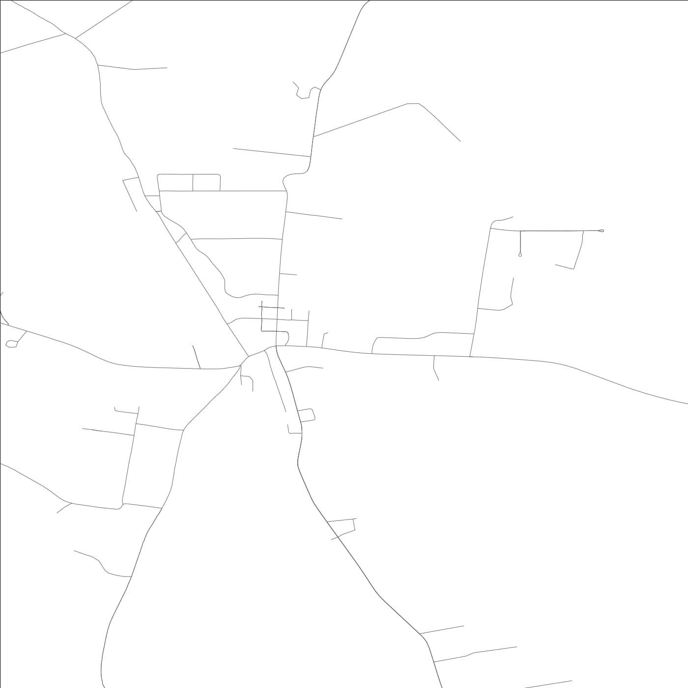 ROAD MAP OF BLOOMFIELD, KENTUCKY BY MAPBAKES