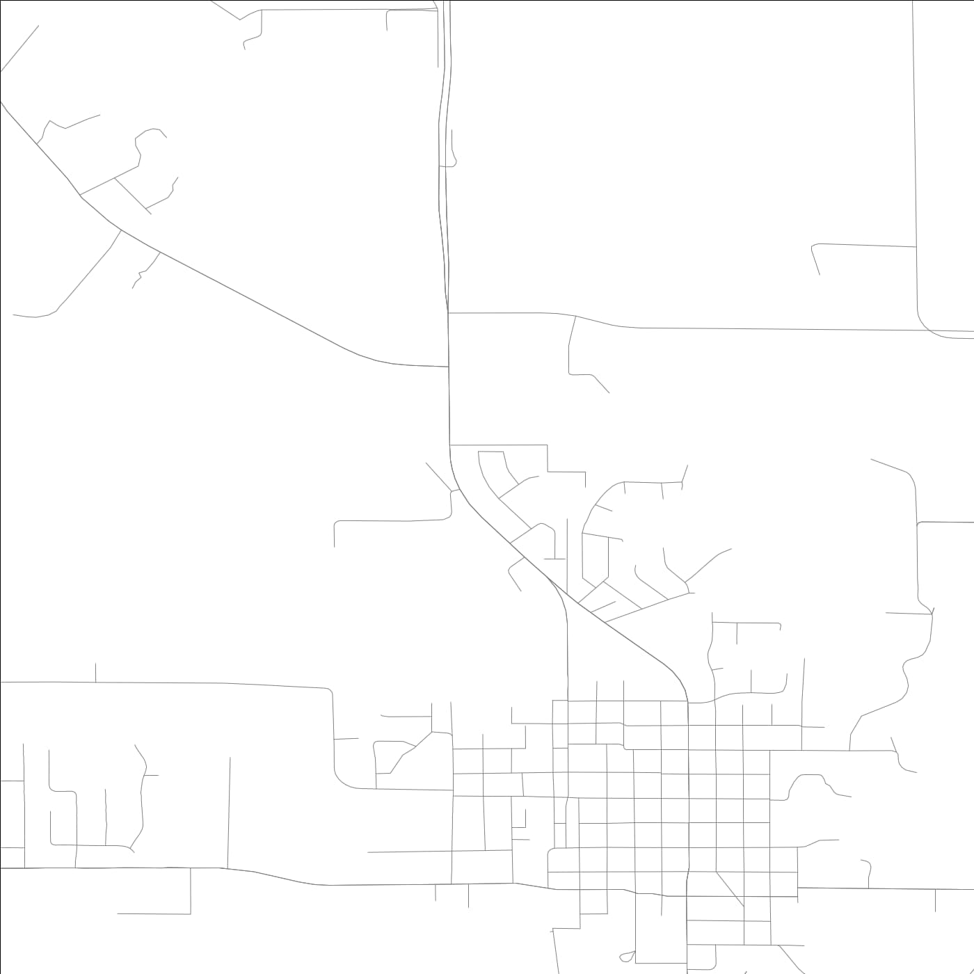 ROAD MAP OF FREEBURG, ILLINOIS BY MAPBAKES