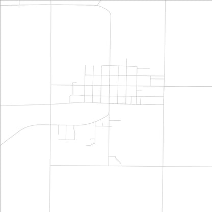 ROAD MAP OF KINGSLEY, LOWA BY MAPBAKES