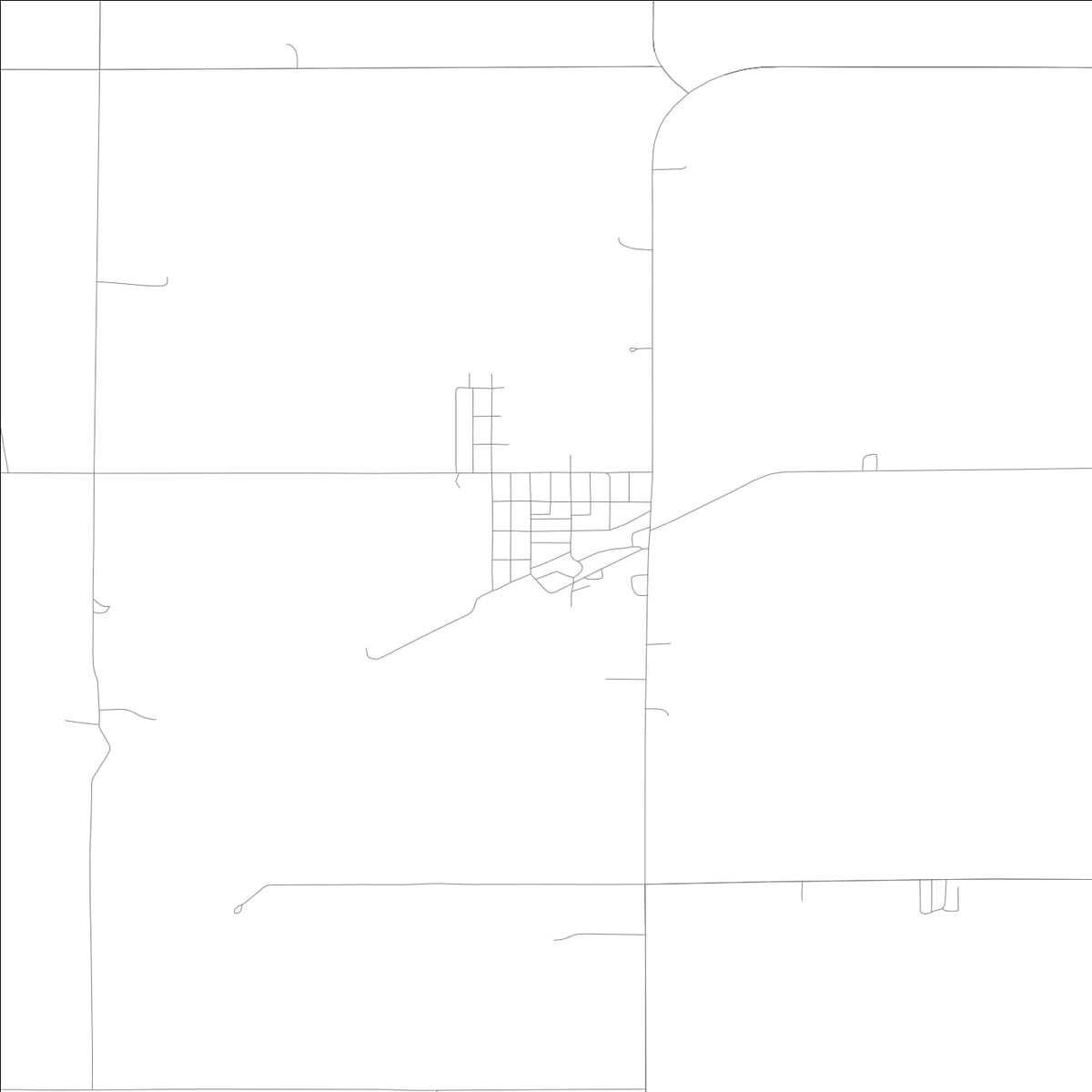 ROAD MAP OF KIRON, LOWA BY MAPBAKES