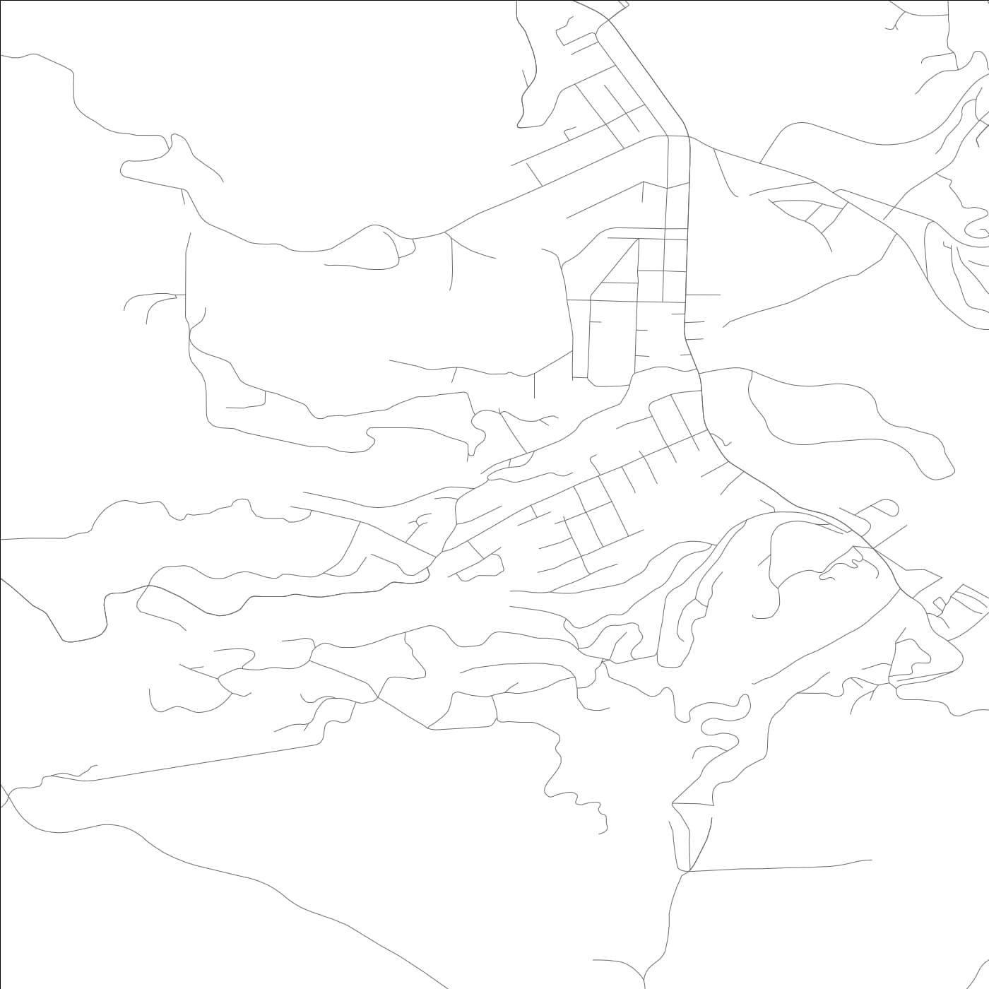 ROAD MAP OF FELTON, CALIFORNIA BY MAPBAKES