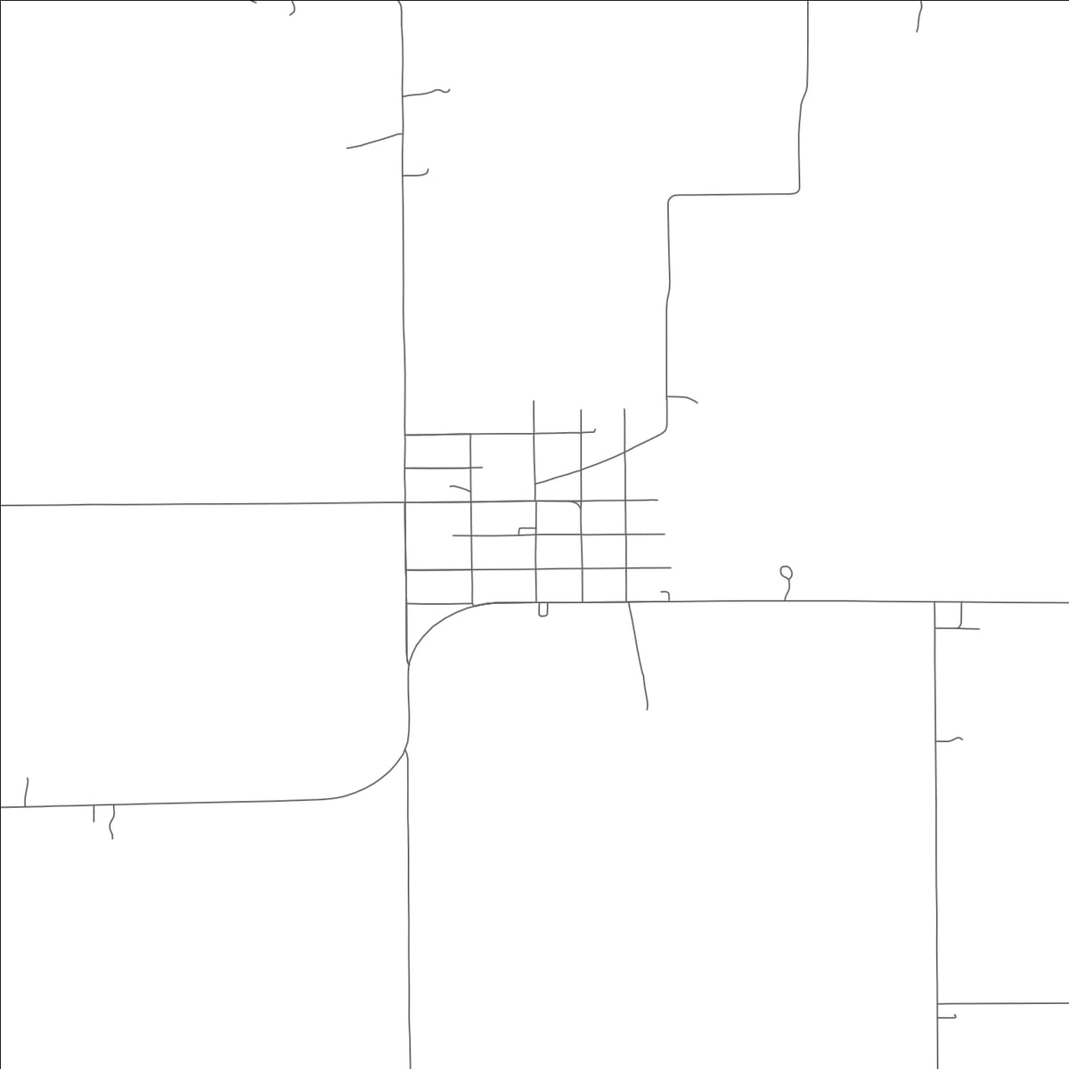 ROAD MAP OF HURDLAND, MISSOURI BY MAPBAKES