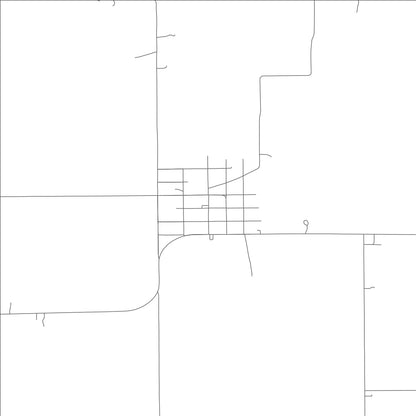 ROAD MAP OF HURDLAND, MISSOURI BY MAPBAKES