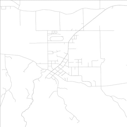 ROAD MAP OF FERNDALE, CALIFORNIA BY MAPBAKES