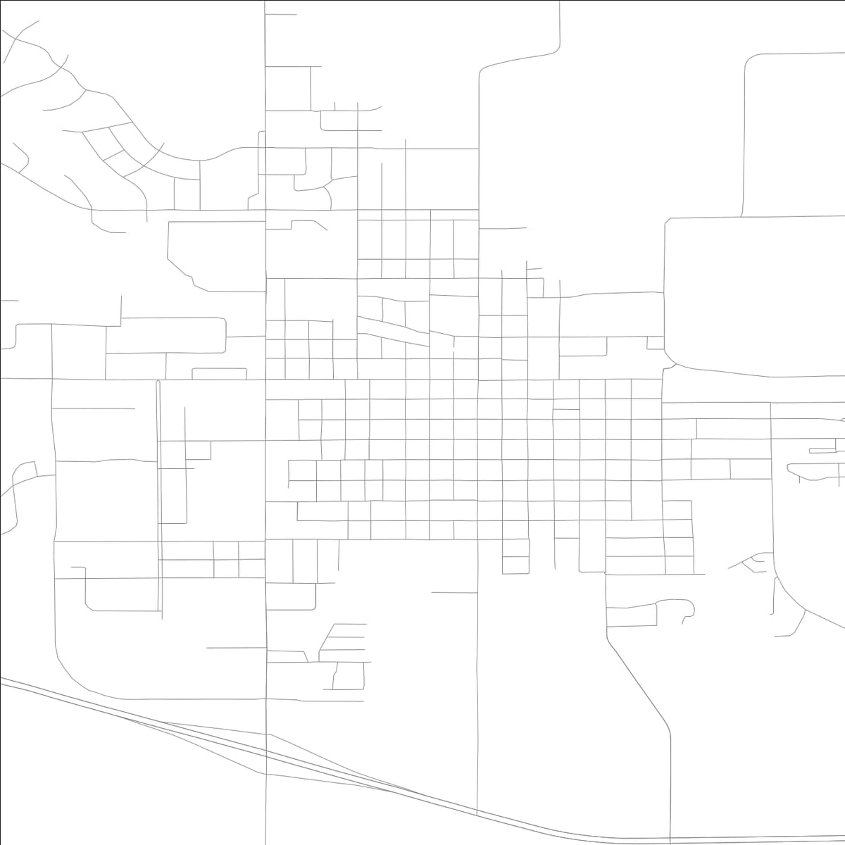 ROAD MAP OF KNOXVILLE, LOWA BY MAPBAKES