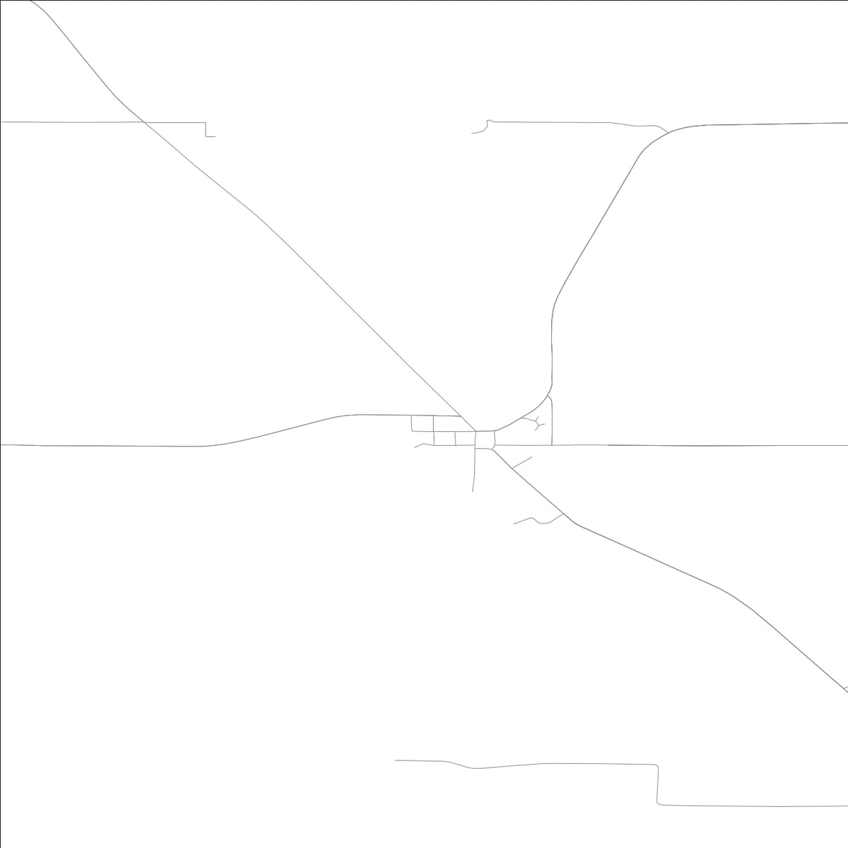 ROAD MAP OF LA MOTTE, LOWA BY MAPBAKES