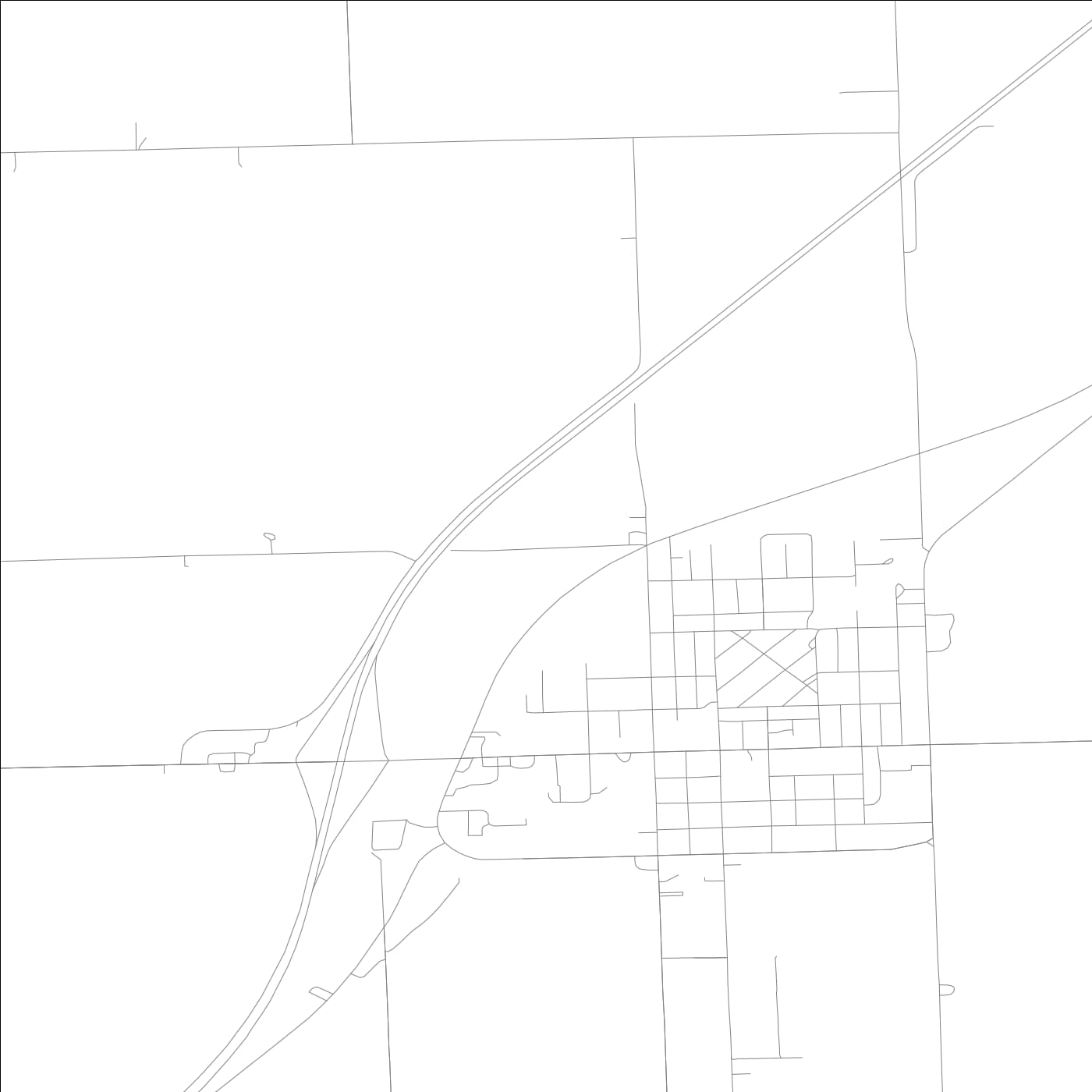 ROAD MAP OF GARDNER, ILLINOIS BY MAPBAKES