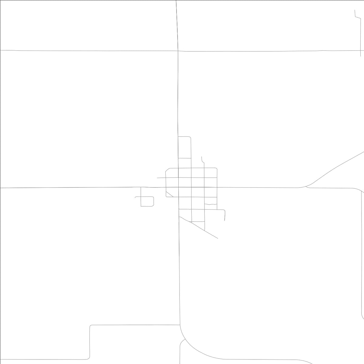 ROAD MAP OF LACONA, LOWA BY MAPBAKES