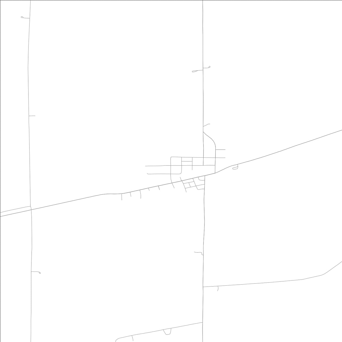 ROAD MAP OF LADORA, LOWA BY MAPBAKES