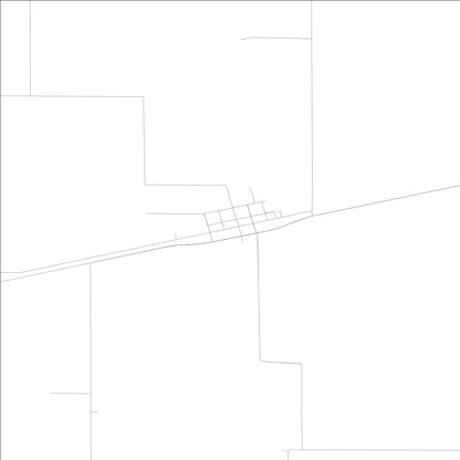 ROAD MAP OF GAYS, ILLINOIS BY MAPBAKES