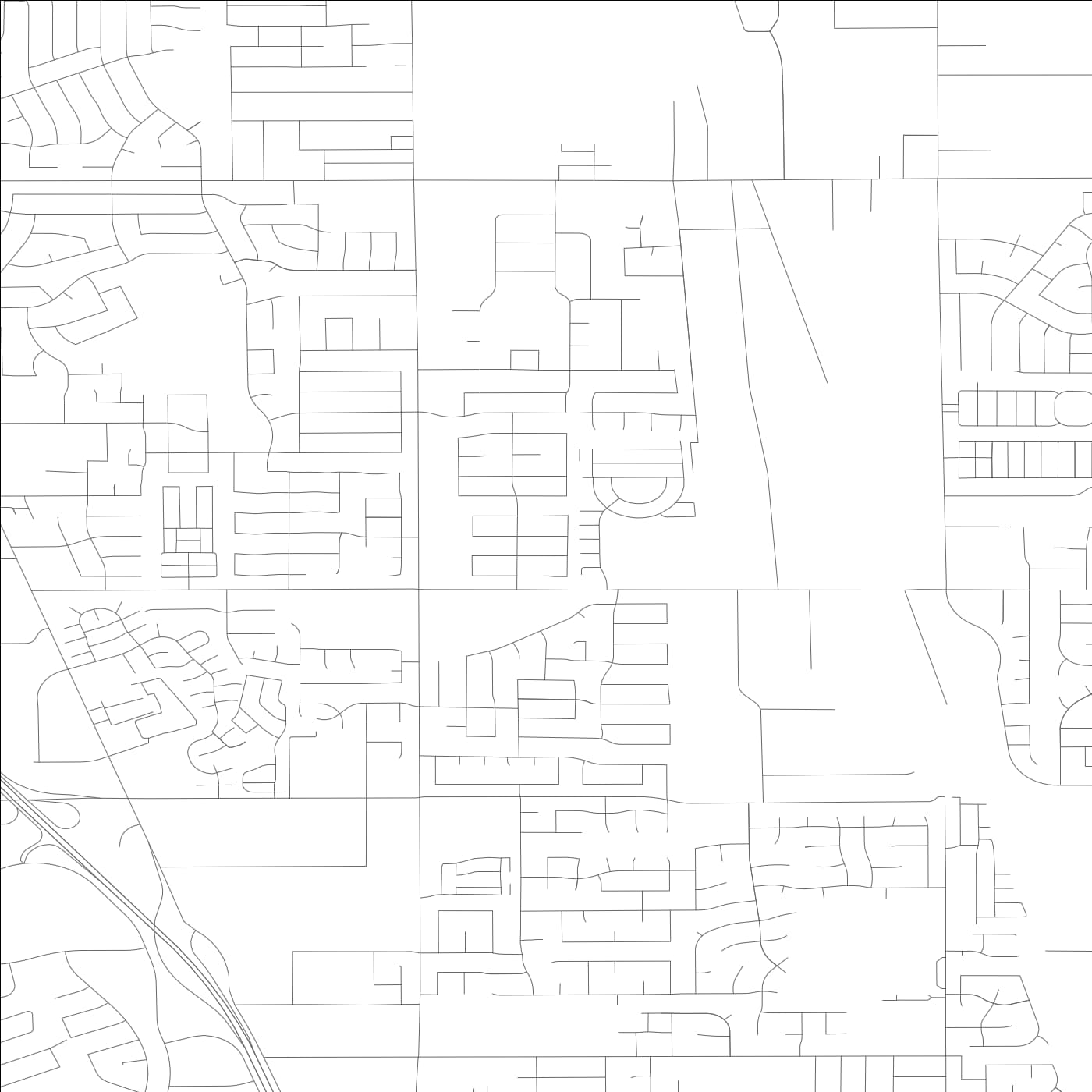 ROAD MAP OF FLORIN, CALIFORNIA BY MAPBAKES