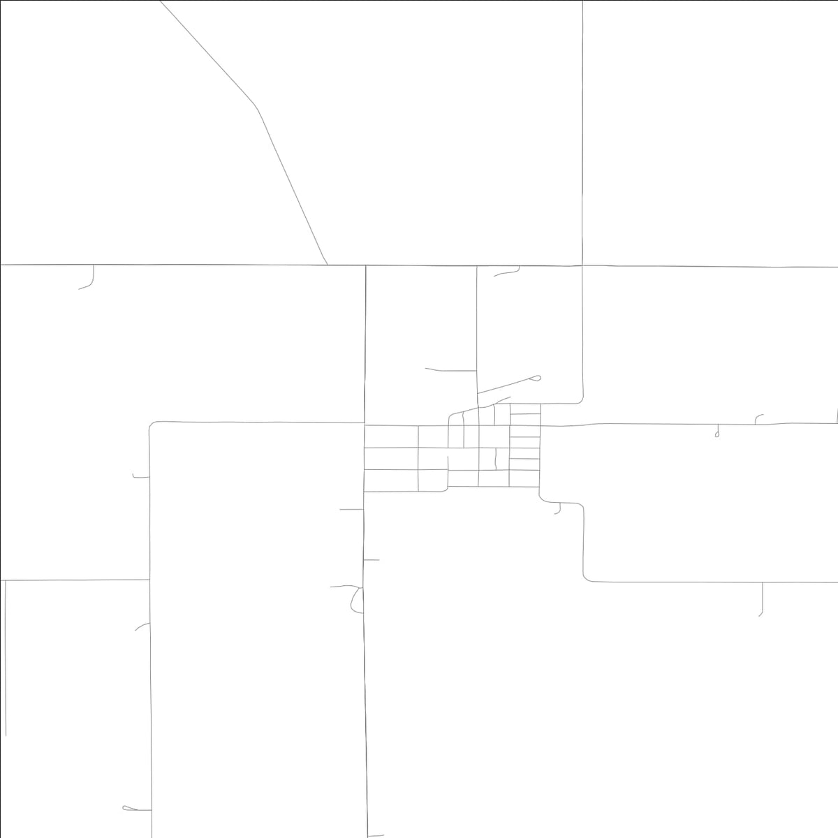 ROAD MAP OF LAKOTA, LOWA BY MAPBAKES